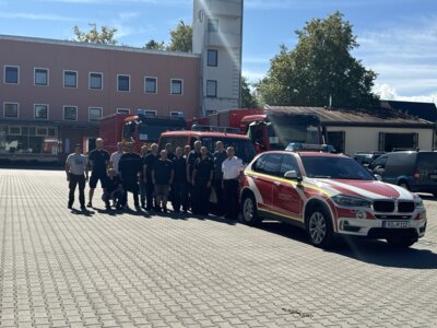 Foto zur Meldung: Aufbruch zu länderübergreifenden Katastrophenschutzübung