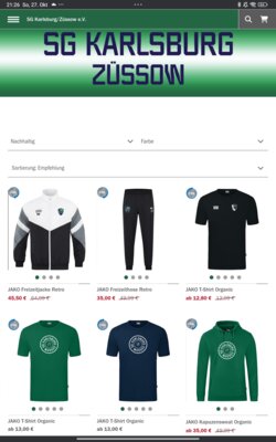 Offizieller Teamshop der SG ist online!