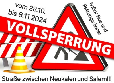 Straßensperrung