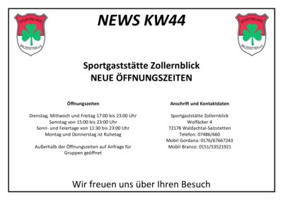 News KW44 (Bild vergrößern)