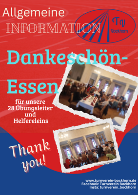 Dankeschön Essen bei Hornbüssel