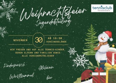 Meldung: Weihnachtsfeier Jugendabteilung