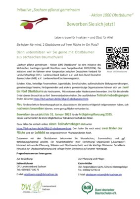 Foto zur Meldung: Aktion 1000 Obstbäume