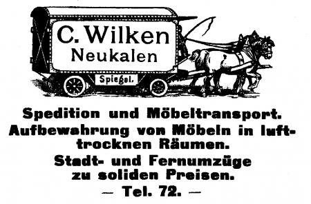 Annonce Wilken 1926