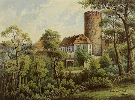 Burg Rabenstein um 1860, Sammlung Alexander Duncker