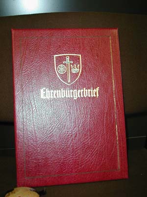 Ehrenbürgerbrief