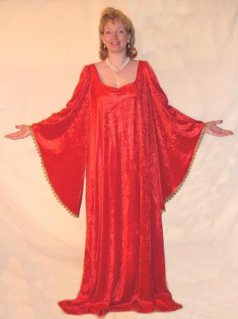 Mittelalterkleid Unterkleid rot