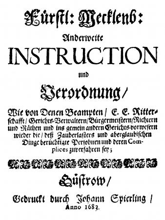 Verordnung von 1683 (1)