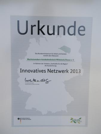 Innovationspreis Urkunde Innovationspreis Urkunde