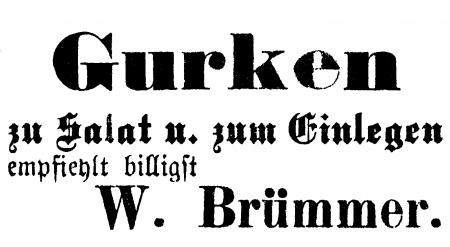 Annonce im Neukalener Tageblatt vom 8.8.1914