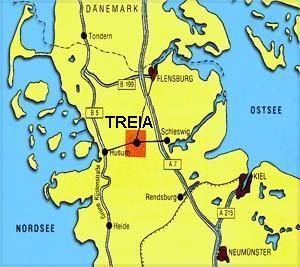 Gemeinde Treia - Anfahrt