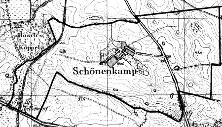 Die Feldmark Schönkamp (1885)