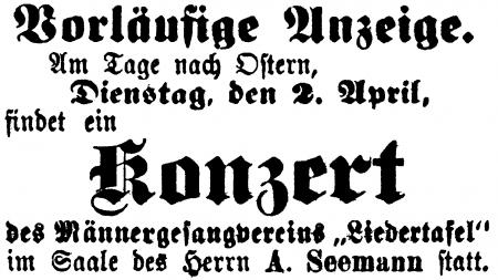 Annonce im Neukalener Wochenblatt 1907