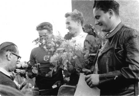 Von links: Timm, Horst Schäfer, Ewald Schwarz, Otto Vandrey