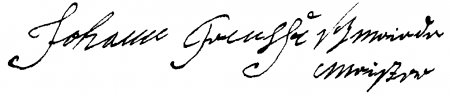Unterschrift Johann Trense 1787