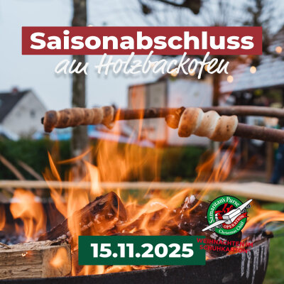 Stockbrot wird über offenem Feuer geröstet