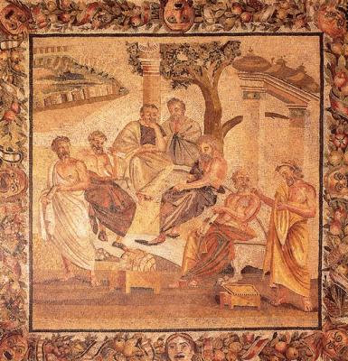 Römisches Mosaik - Platon