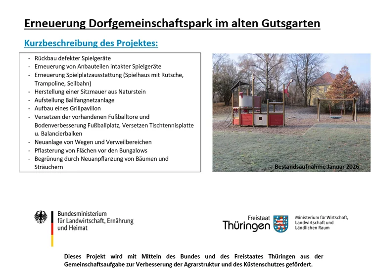 Projekt Dorfgemeinschaftspark im alten Gutsgarten