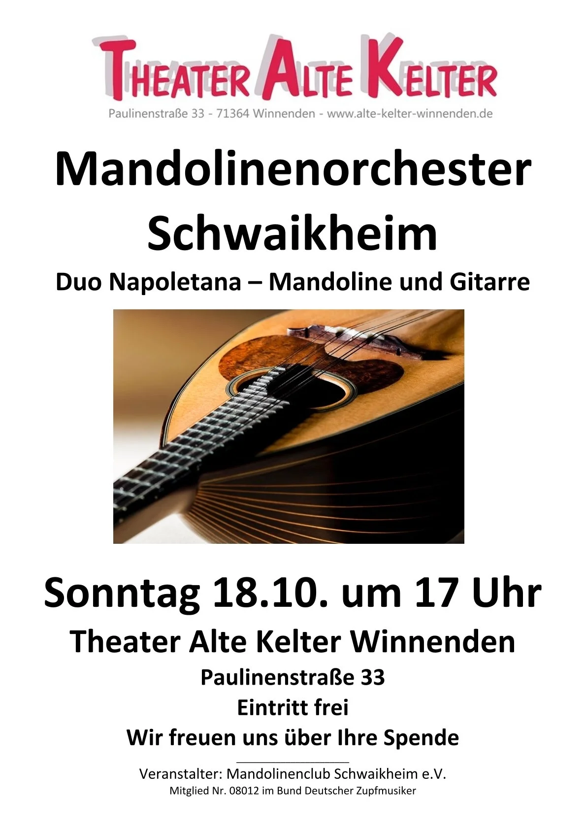 Konzert im Theater Alte Kelter