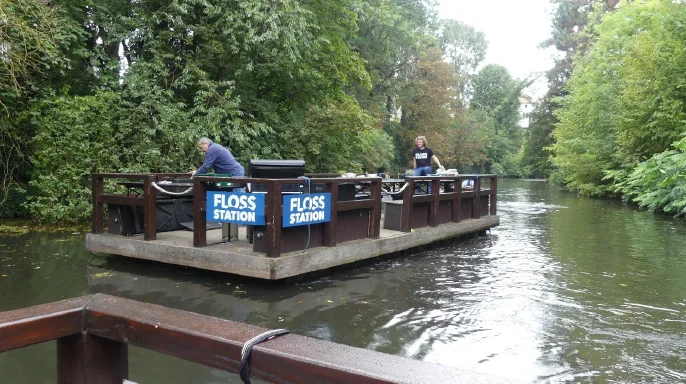 Floßfahrt auf der Oker