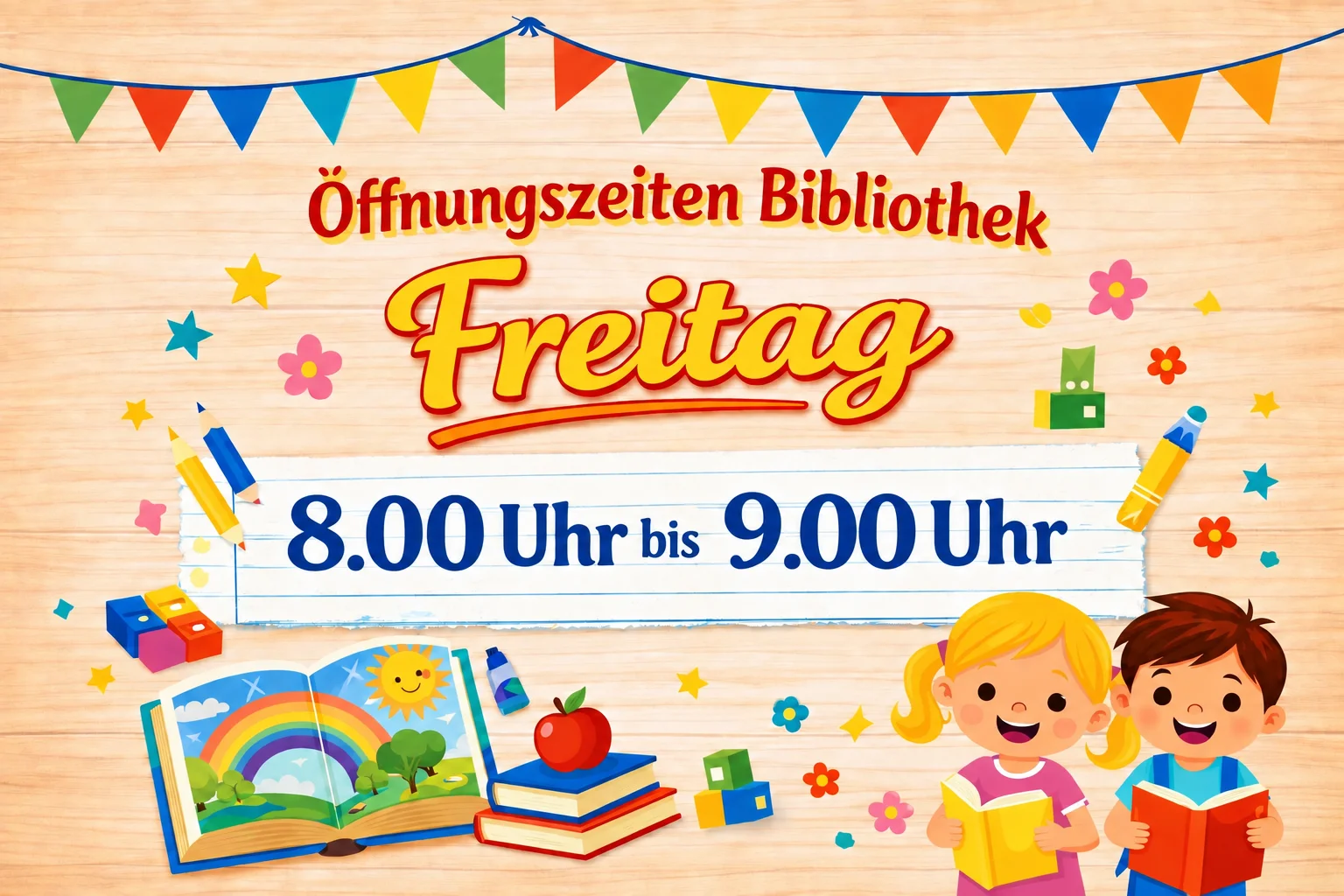 Öffnungszeiten Bibliothek