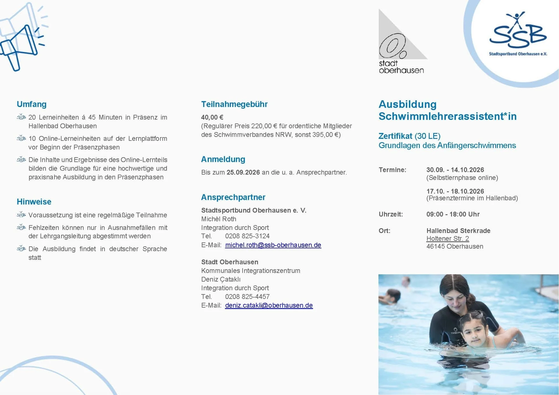 Flyer_Ausbildung SchwimmlehrerassistentInnen 2026_Endfassung_Seite_1