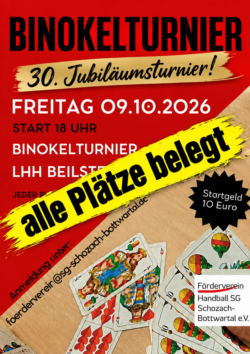 Ankündigung 30. Binokelturnier