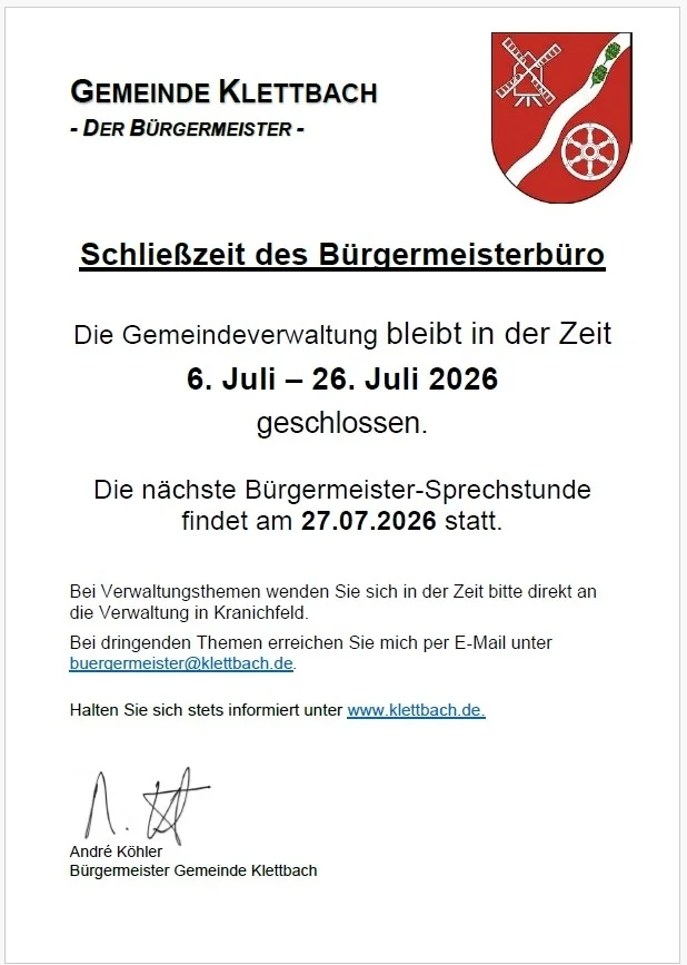 Gmd geschlossen