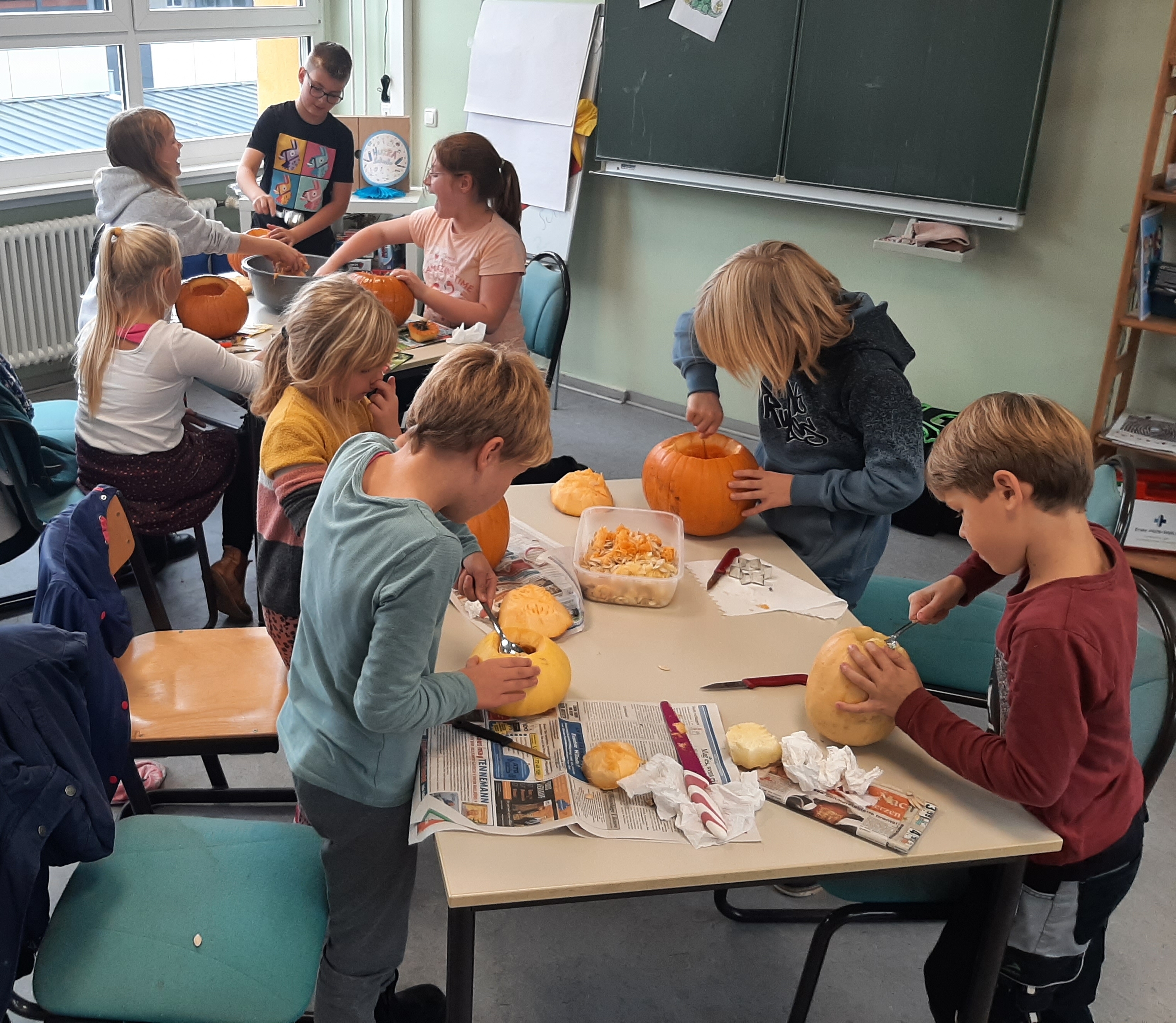 Es wird gruselig mit unseren Kürbissen