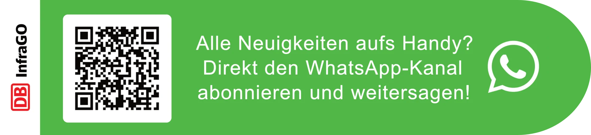 WhatsApp-Kanal Korridorsanierung Rechter Rhein