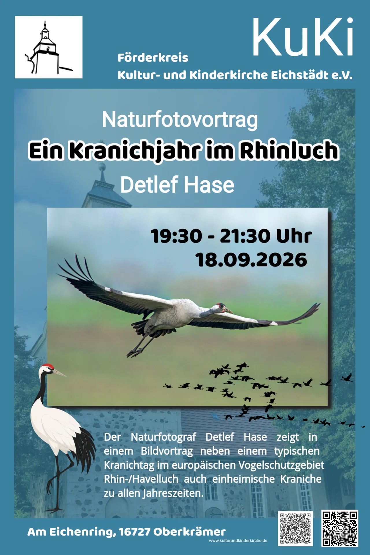 Plakat - Ein Kranichjahr im Rhinluch
