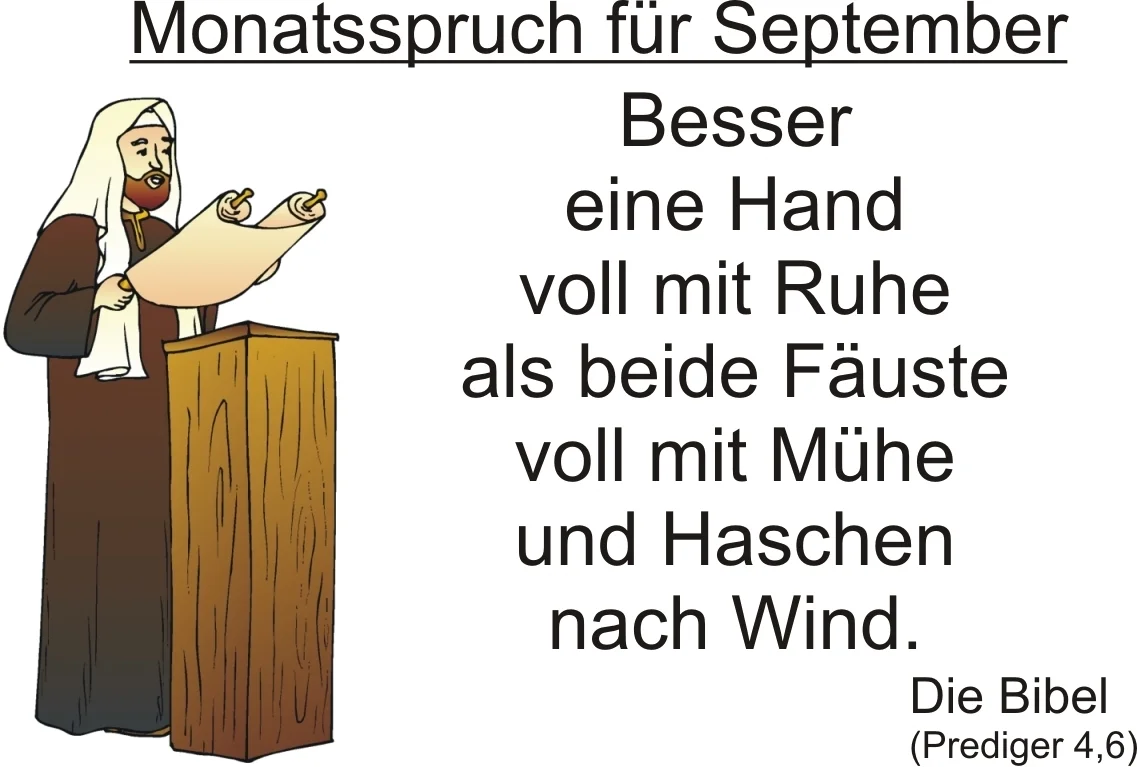 Monatsspruch August
