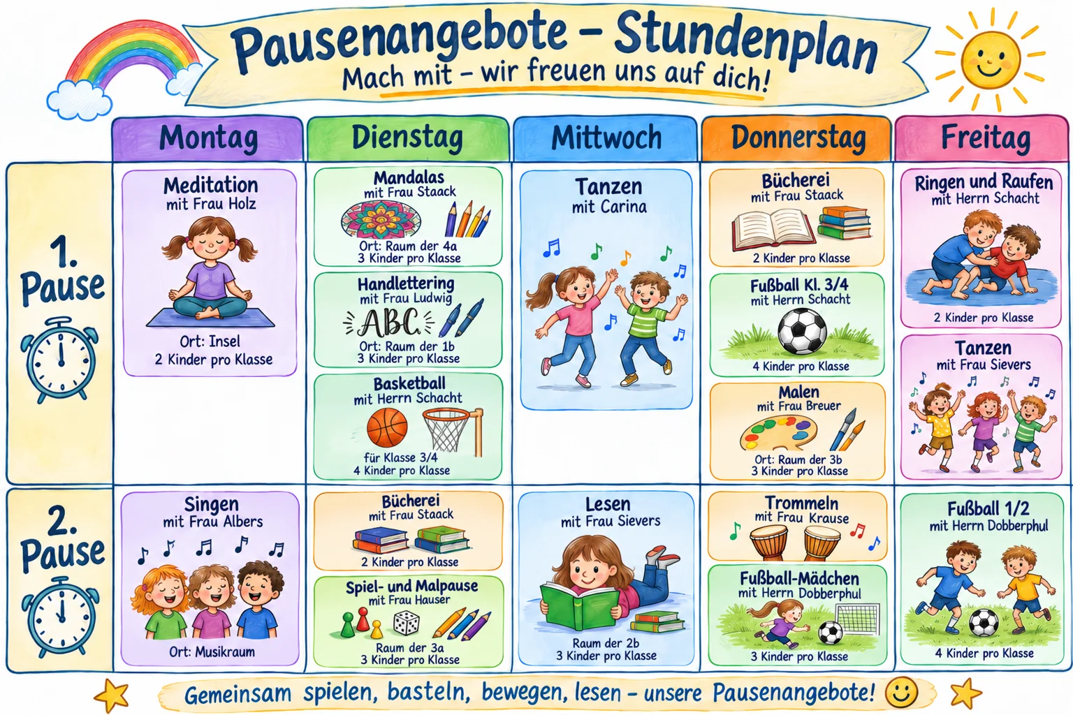 Pausenangebote