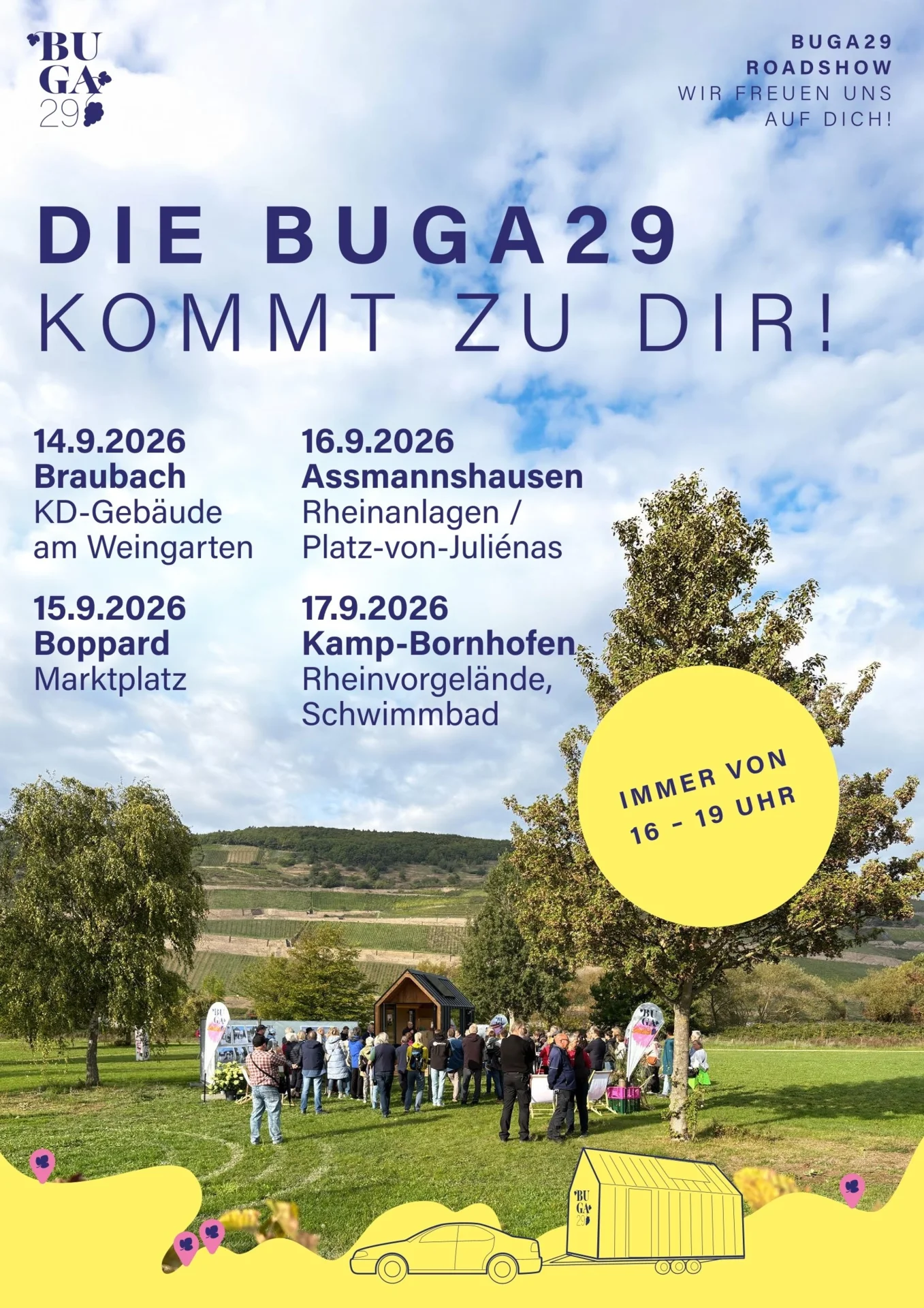 Termine für die BUGA Roadshow
