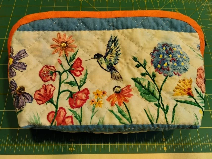 Materialpackung für „Vögel zwischen Blumen“ Ansicht vorn