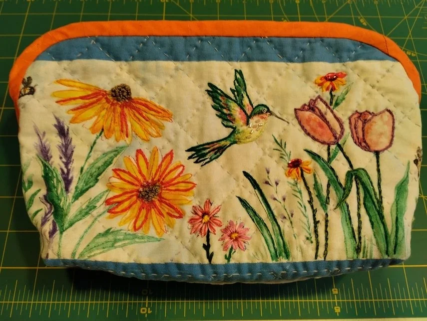 Materialpackung für „Vögel zwischen Blumen“ Ansicht hinten