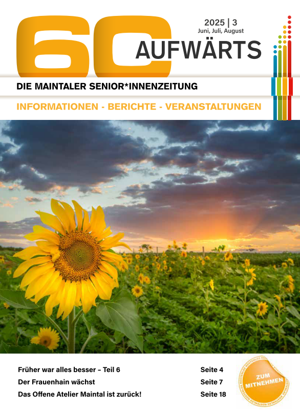 Bild zeigt Cover der 60 Aufwärts, Ausgabe 3/2025