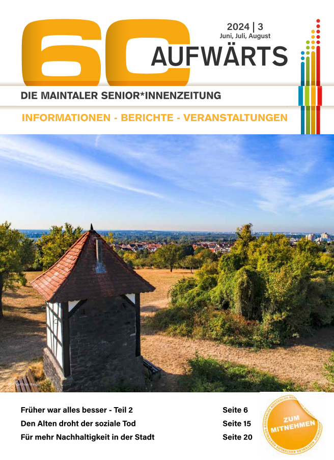 Bild zeigt Cover der 60 Aufwärts, Ausgabe 3/2024
