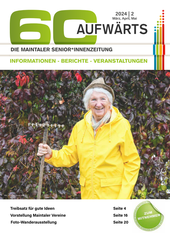 Bild zeigt Cover der 60 Aufwärts, Ausgabe 2/2024