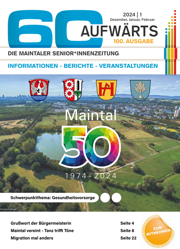 Bild zeigt Cover der 60 Aufwärts, Ausgabe 1/2024
