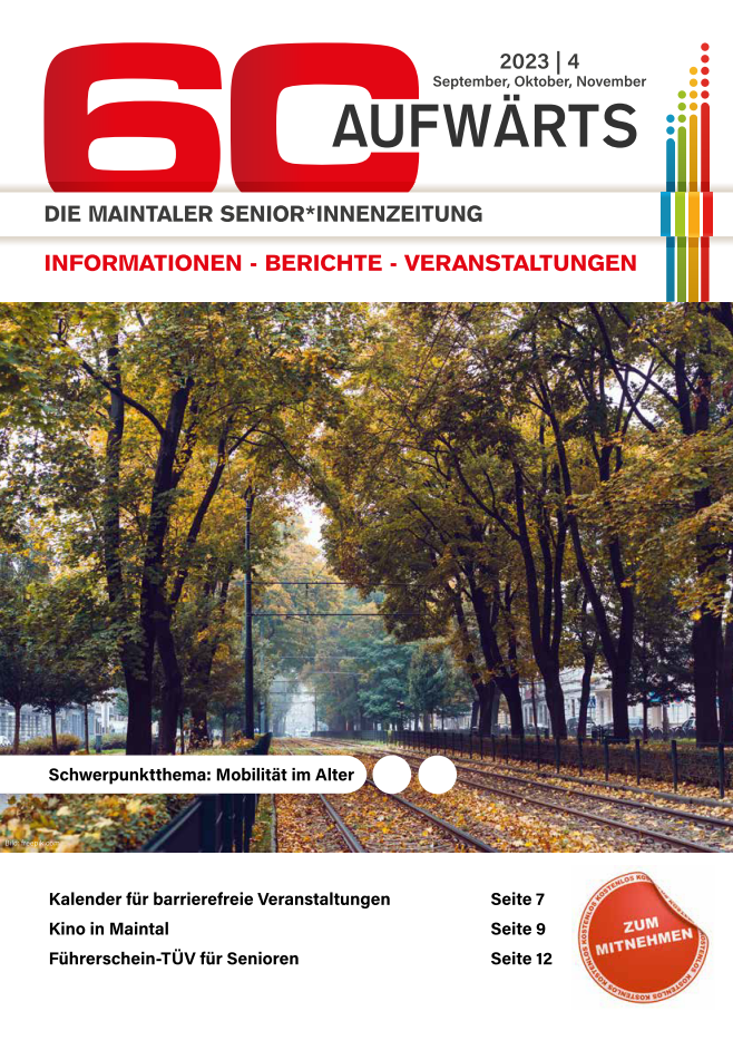 Bild zeigt Cover der 60 Aufwärts, Ausgabe 4/2023