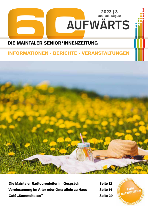 Bild zeigt Cover der 60 Aufwärts, Ausgabe 3/2023