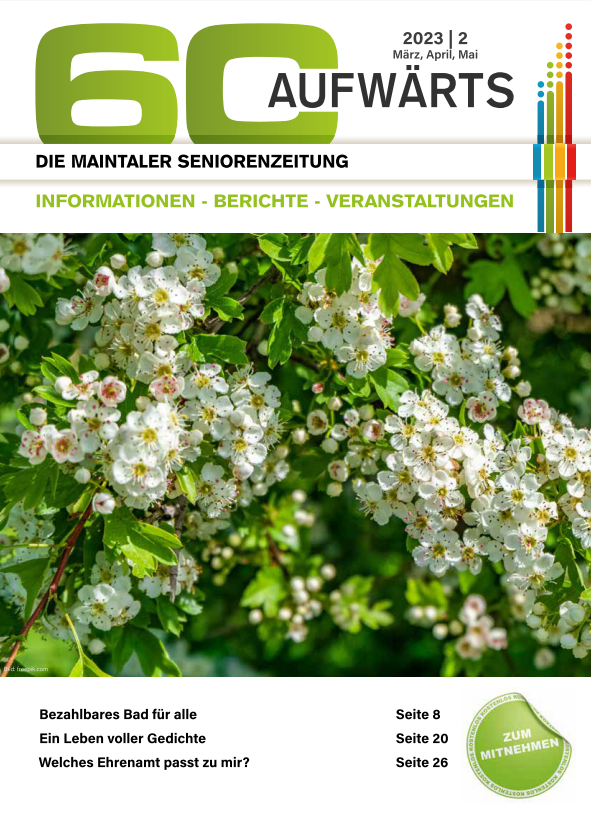Bild zeigt Cover der 60 Aufwärts, Ausgabe 2/2023