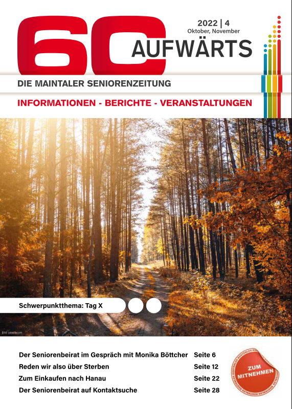Bild zeigt Cover der 60 Aufwärts, Ausgabe 4/2022