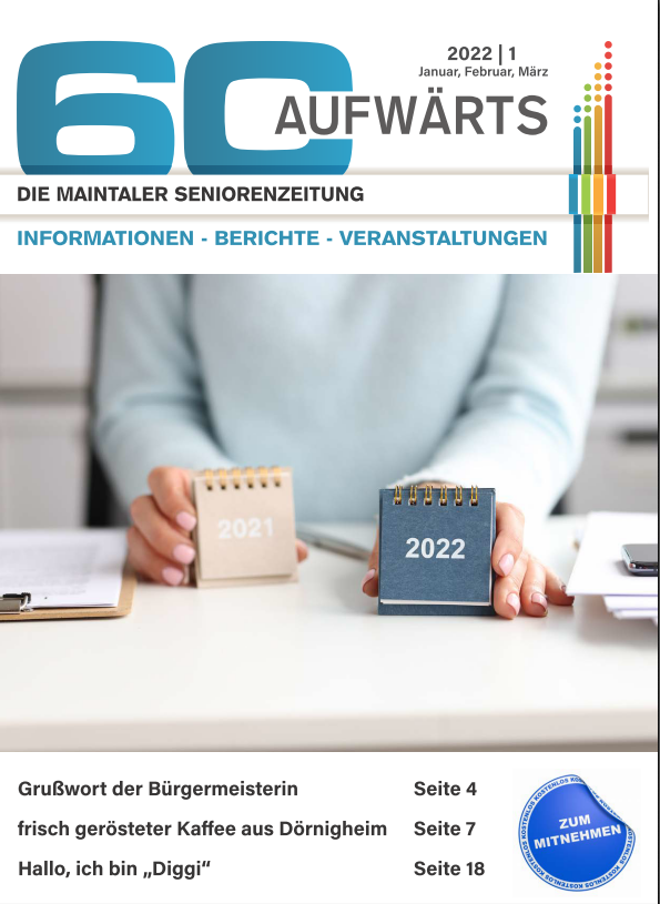 Bild zeigt Cover der 60 Aufwärts 1/2022