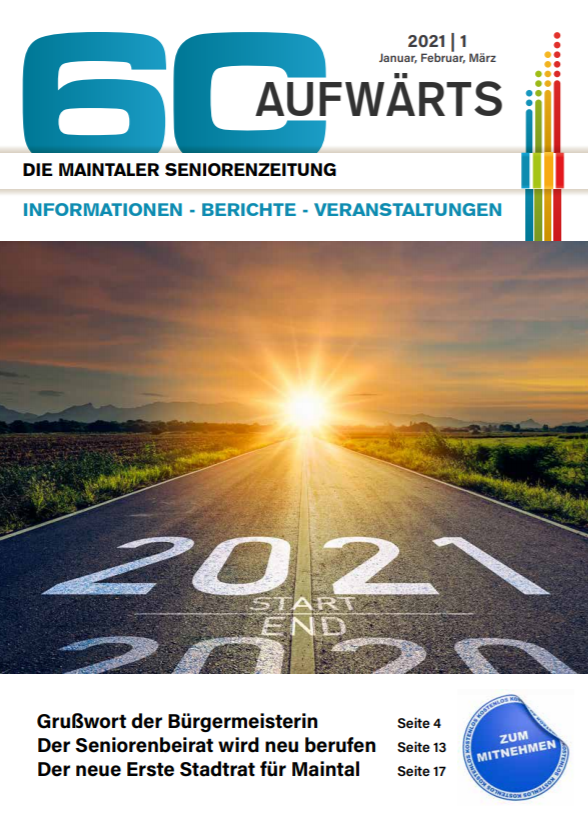 Bild zeigt Cover der 60 Aufwärts 1/2021