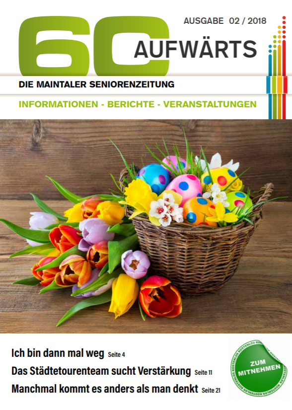 Bild zeigt Cover der 60 Aufwärts 2/2018
