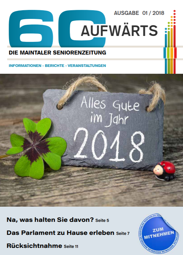 Bild zeigt Cover der 60 Aufwärts 1/2018
