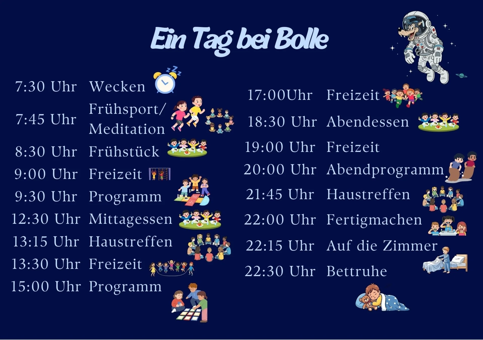 Tagesablauf