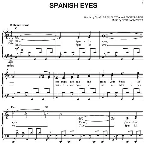 Rhythmus - Rumba -Spanish Eyes-Auszug--